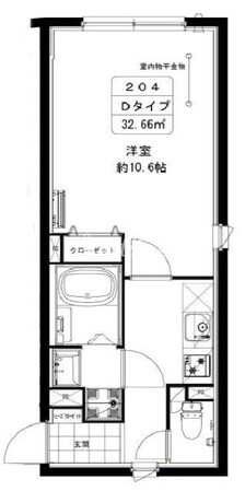 カーサブリランテ本駒込の物件間取画像